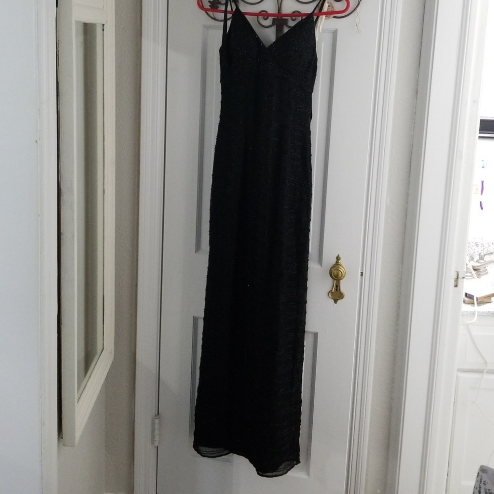 Black evening gown